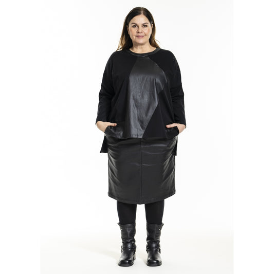 Gozzip Woman GIrena Oversized Blouse Oversize Blouse Black