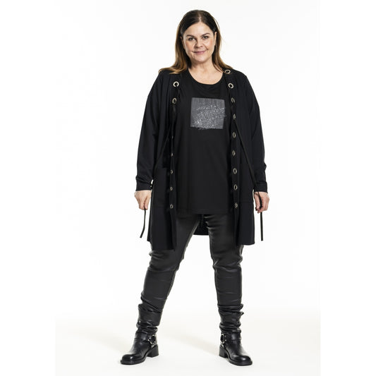 Gozzip Woman GIsabella Cardigan Cardigan Black