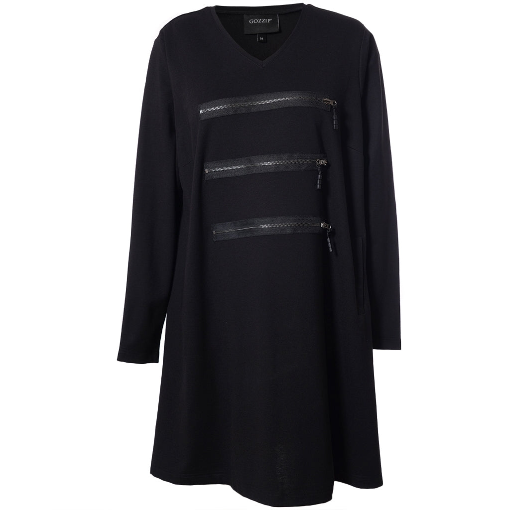 Gozzip Woman GIsla Tunic Tunic Black