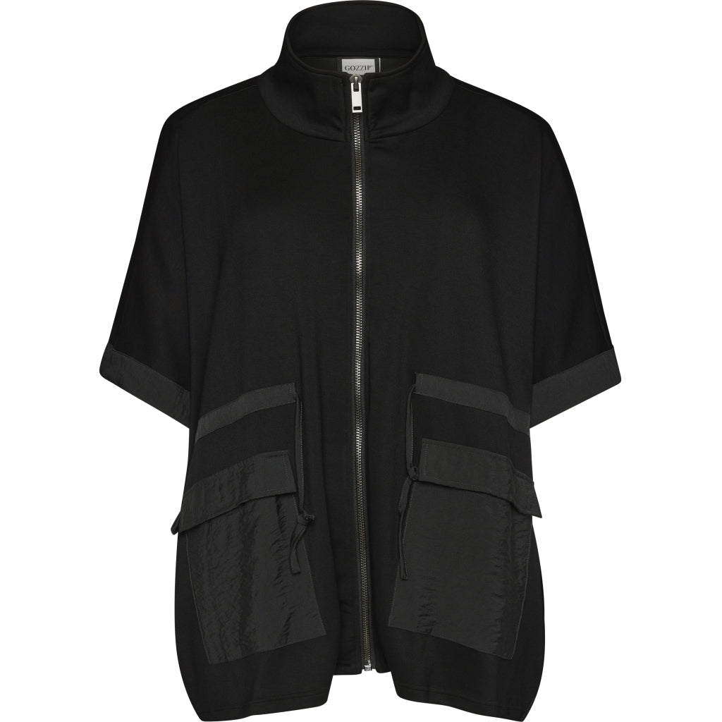 Gozzip Woman GIvana Poncho Poncho Black