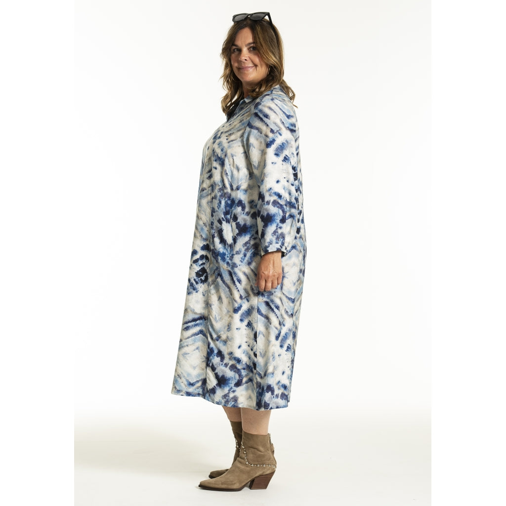 Gozzip Woman GJanelle Dress Dress Blue print