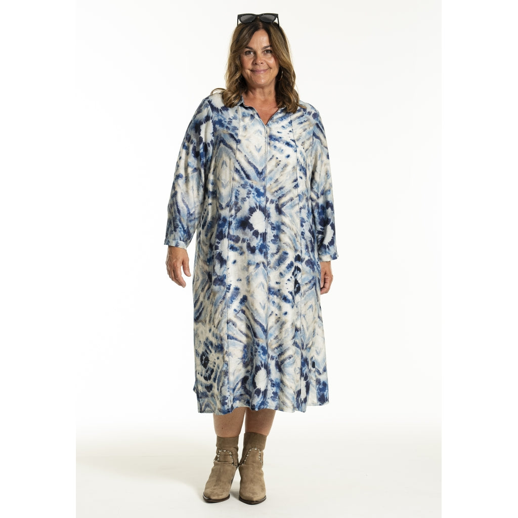 Gozzip Woman GJanelle Dress Dress Blue print