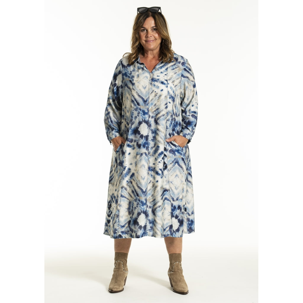 Gozzip Woman GJanelle Dress Dress Blue print