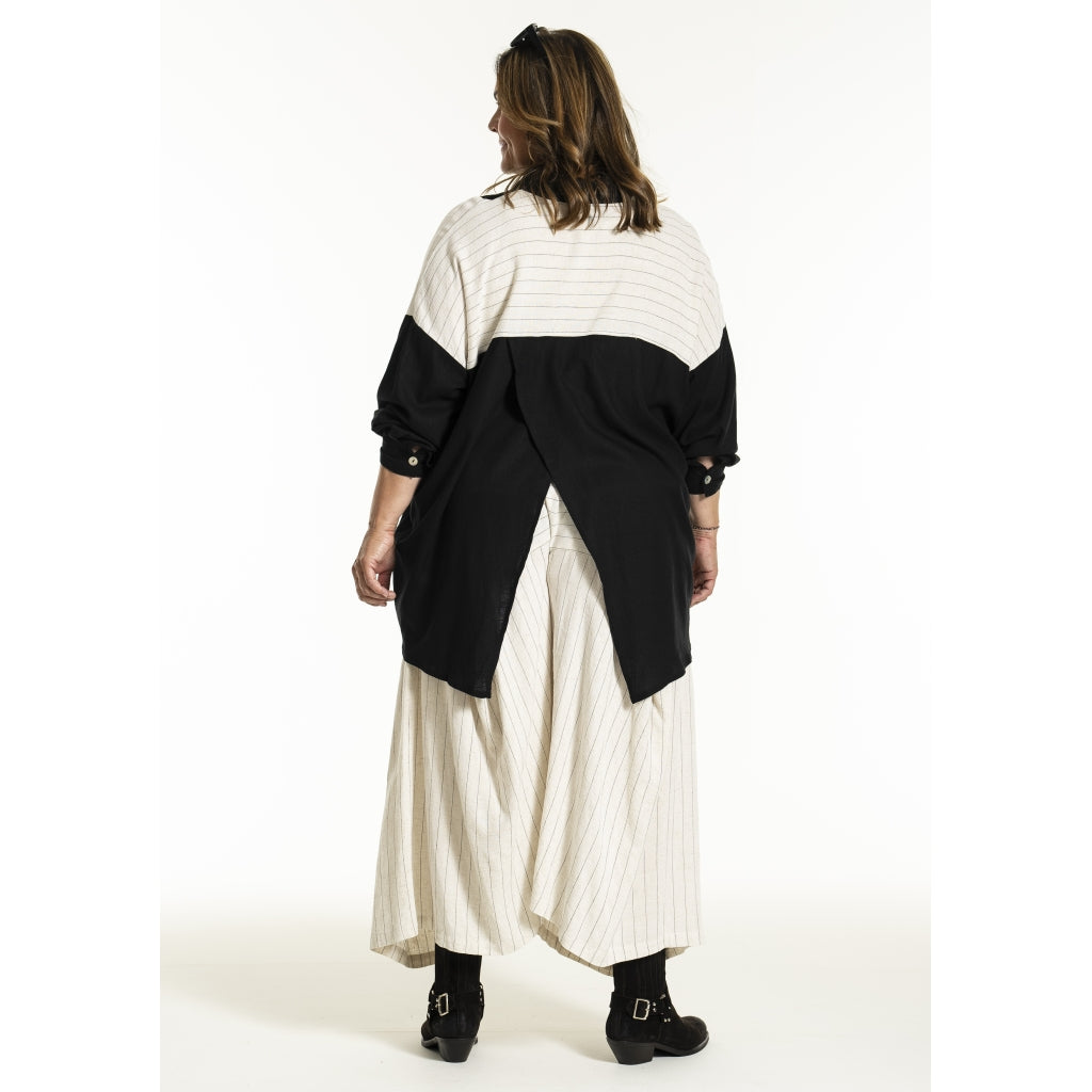 Gozzip Woman GJani Pants Pants Linen stripe