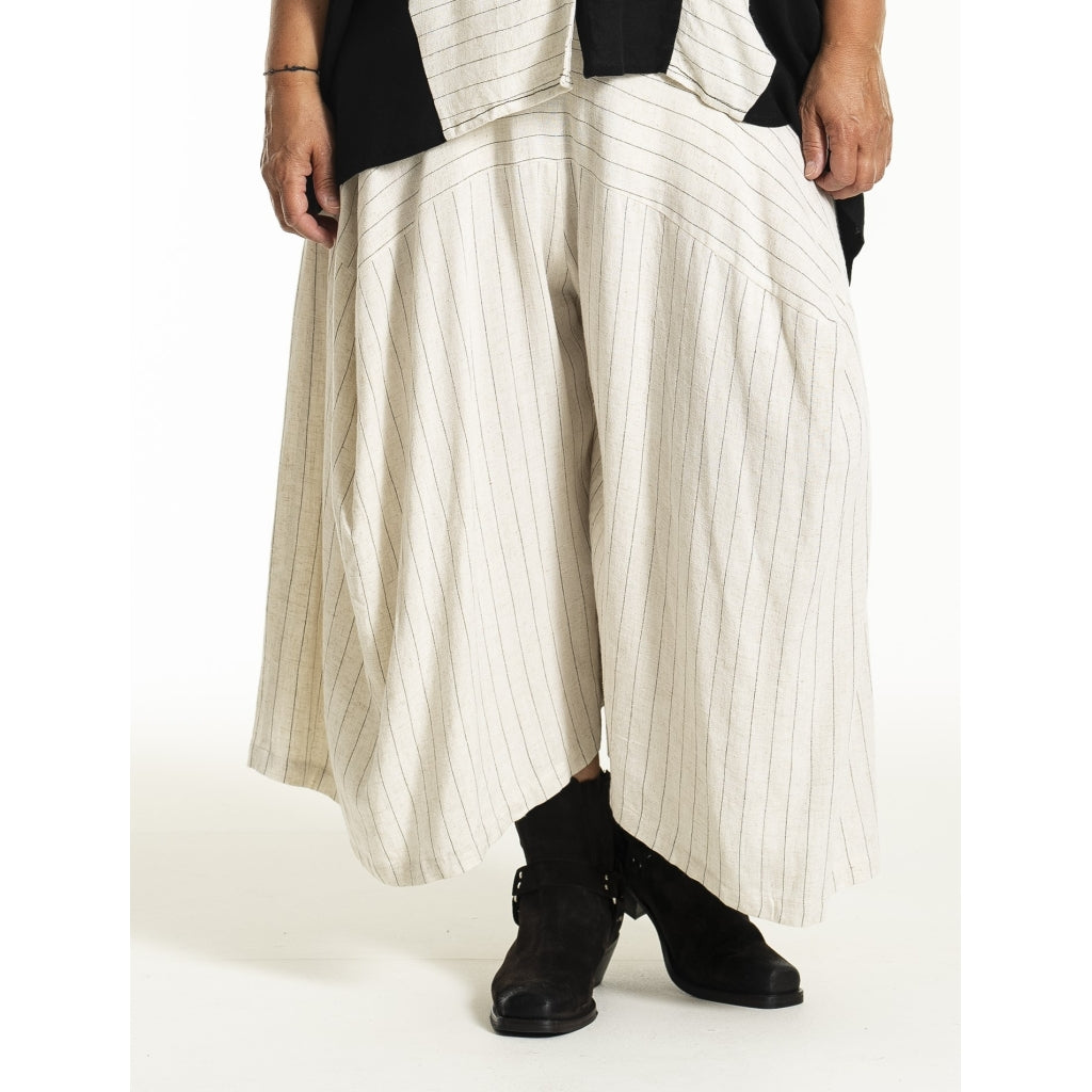 Gozzip Woman GJani Pants Pants Linen stripe