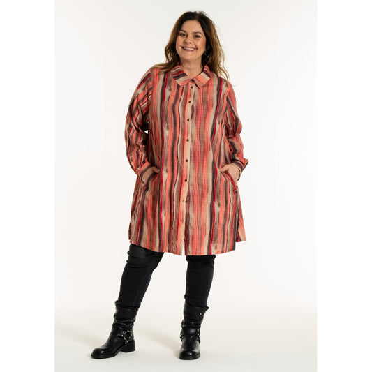 Gozzip Woman GJannit Shirt Shirt Red Striped