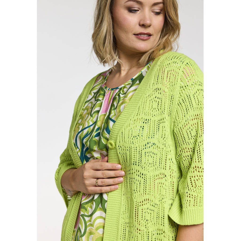 Gozzip Woman GJenna knit cardigan Cardigan Lime Green