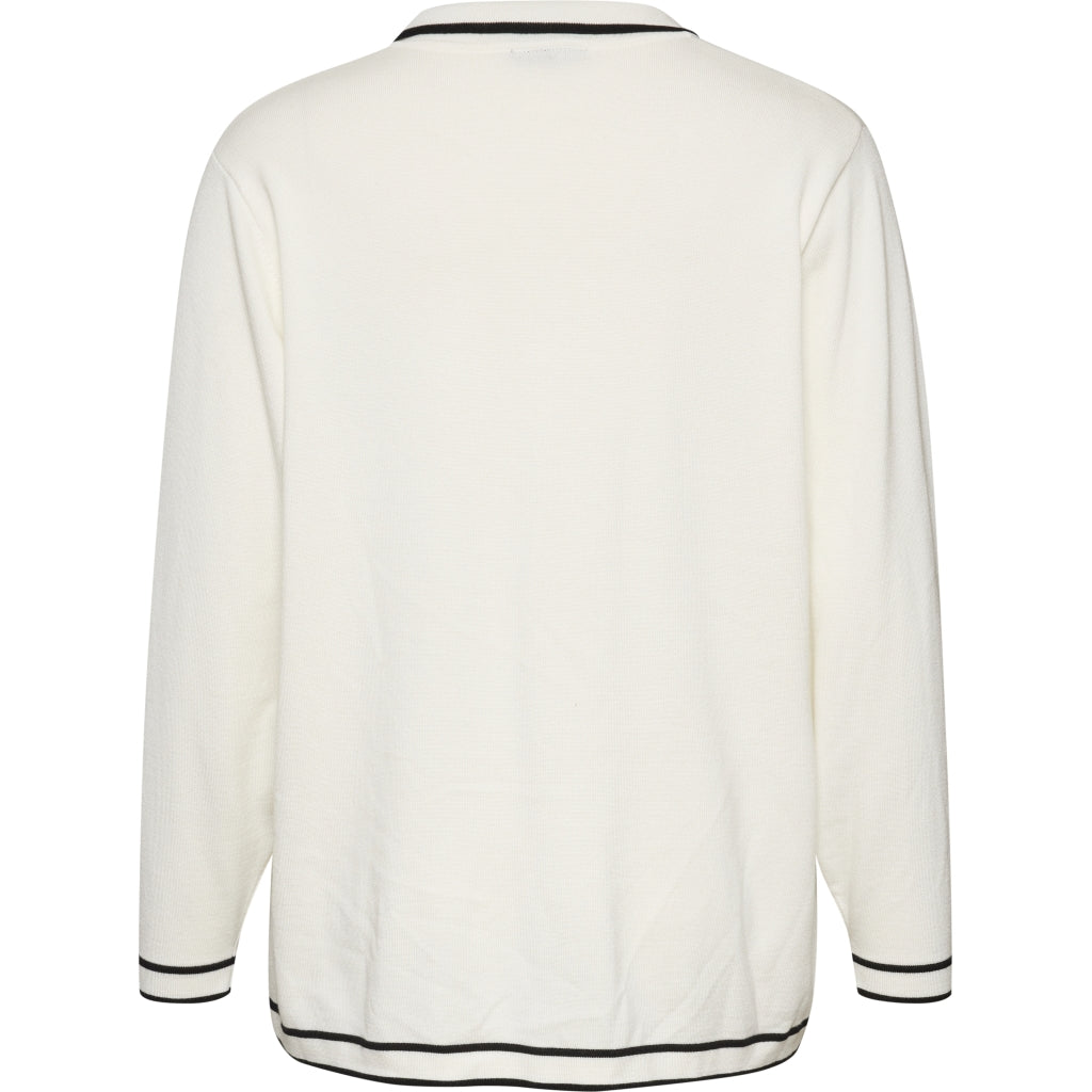 Gozzip Woman GJette cardigan short Cardigan Offwhite/black