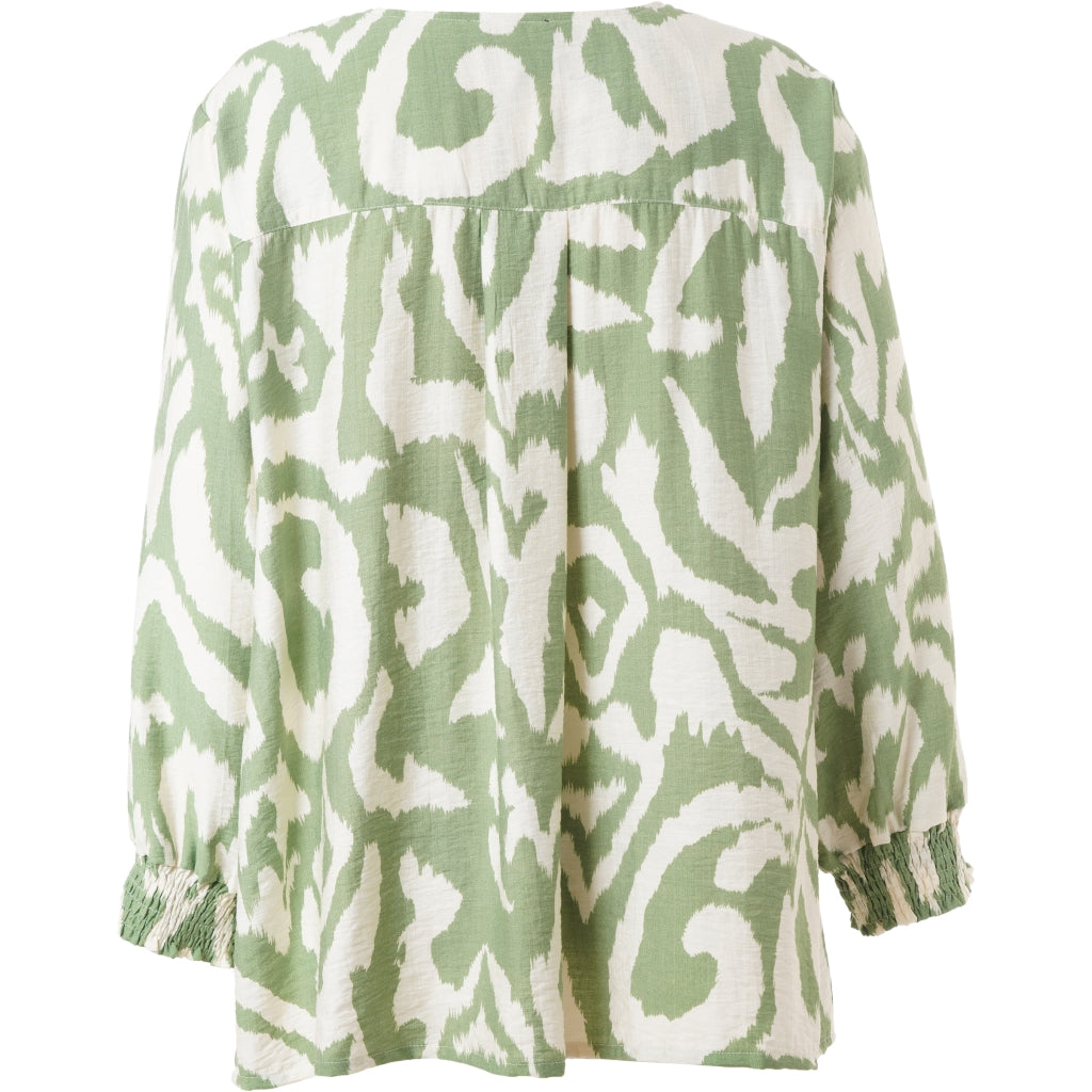 Gozzip Woman GJilian Blouse Blouse Green Print