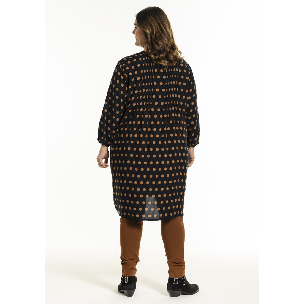 Gozzip Woman GJohanne Shirt Tunic Shirt Tunic Black with dots