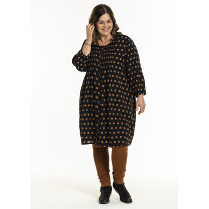 Gozzip Woman GJohanne Shirt Tunic Shirt Tunic Black with dots