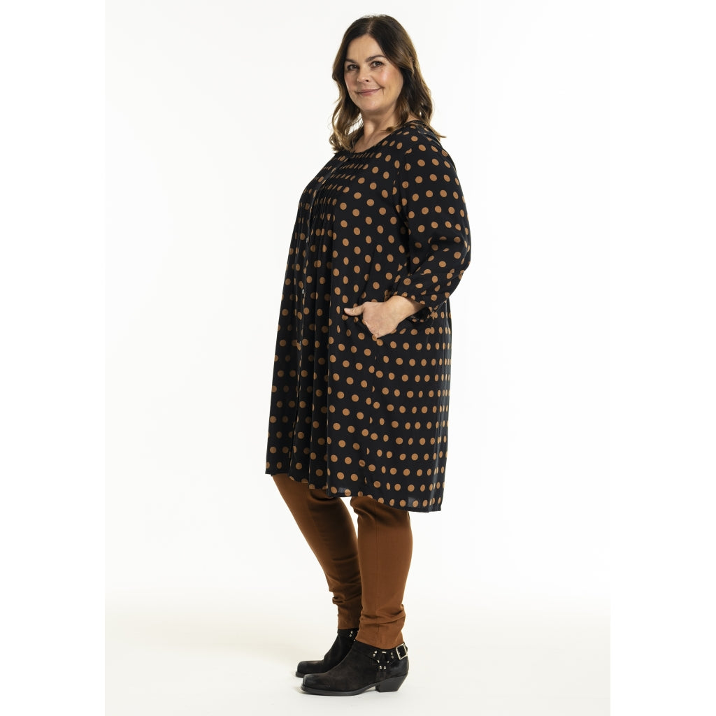 Gozzip Woman GJohanne Shirt Tunic Shirt Tunic Black with dots