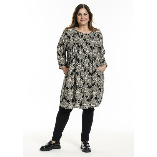 Gozzip Woman GJohanne Shirt Tunic Shirt Tunic Black Print