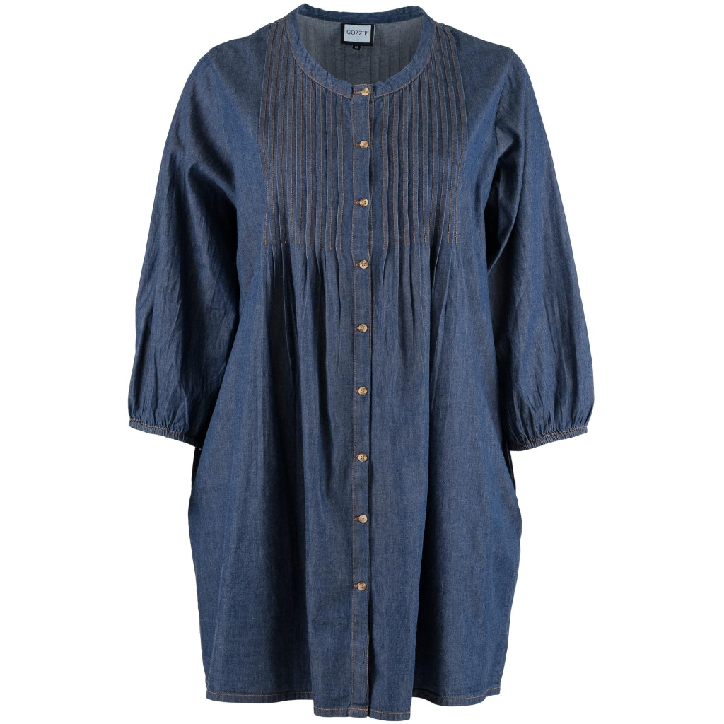 Gozzip Woman GJohanne Shirt Tunic Shirt Tunic Dark blue denim