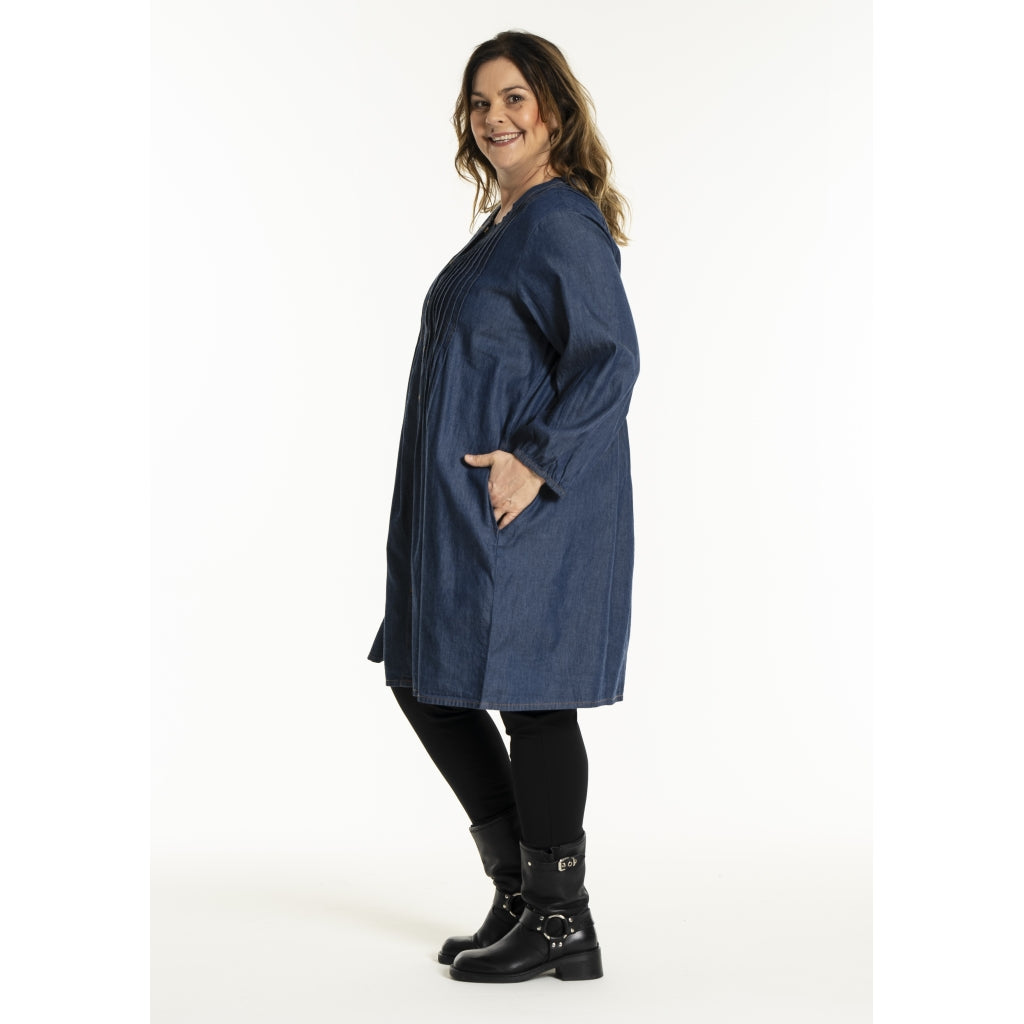 Gozzip Woman GJohanne Shirt Tunic Shirt Tunic Dark blue denim