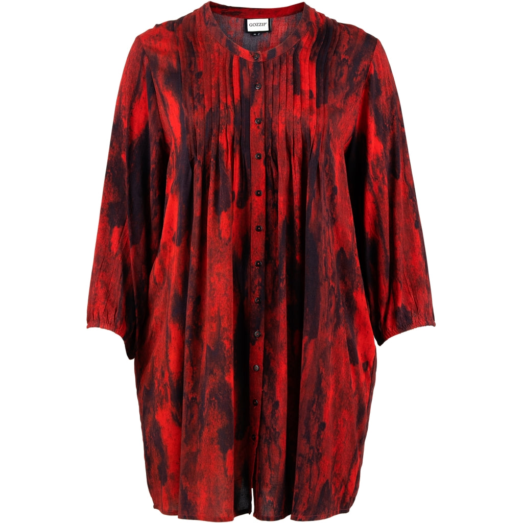 Gozzip Woman GJohanne Shirt Tunic Shirt Tunic Scarlet print