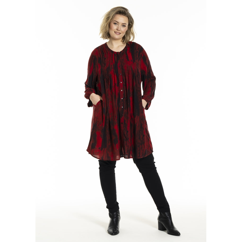 Gozzip Woman GJohanne Shirt Tunic Shirt Tunic Scarlet print