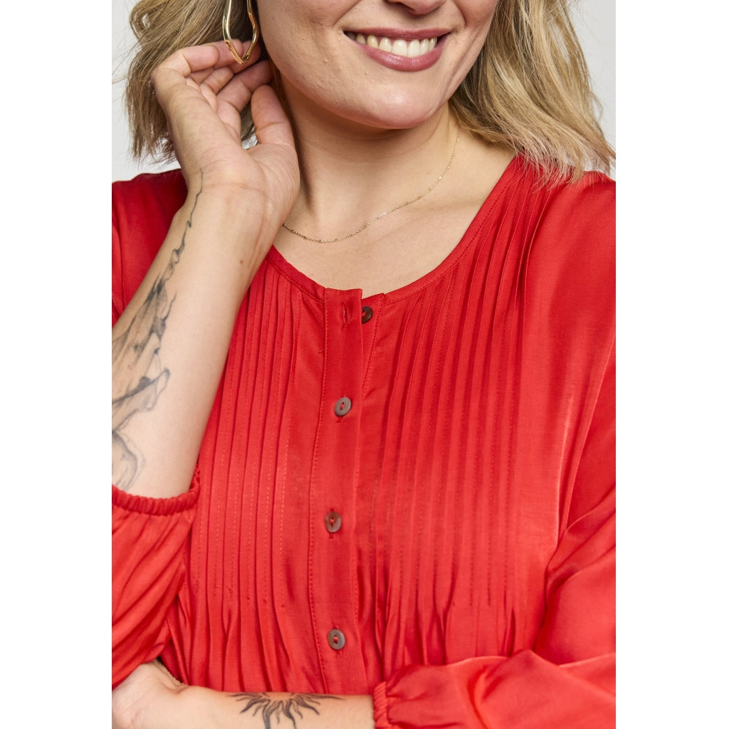 Gozzip Woman GJohanne Shirt Tunic Shirt Tunic Red
