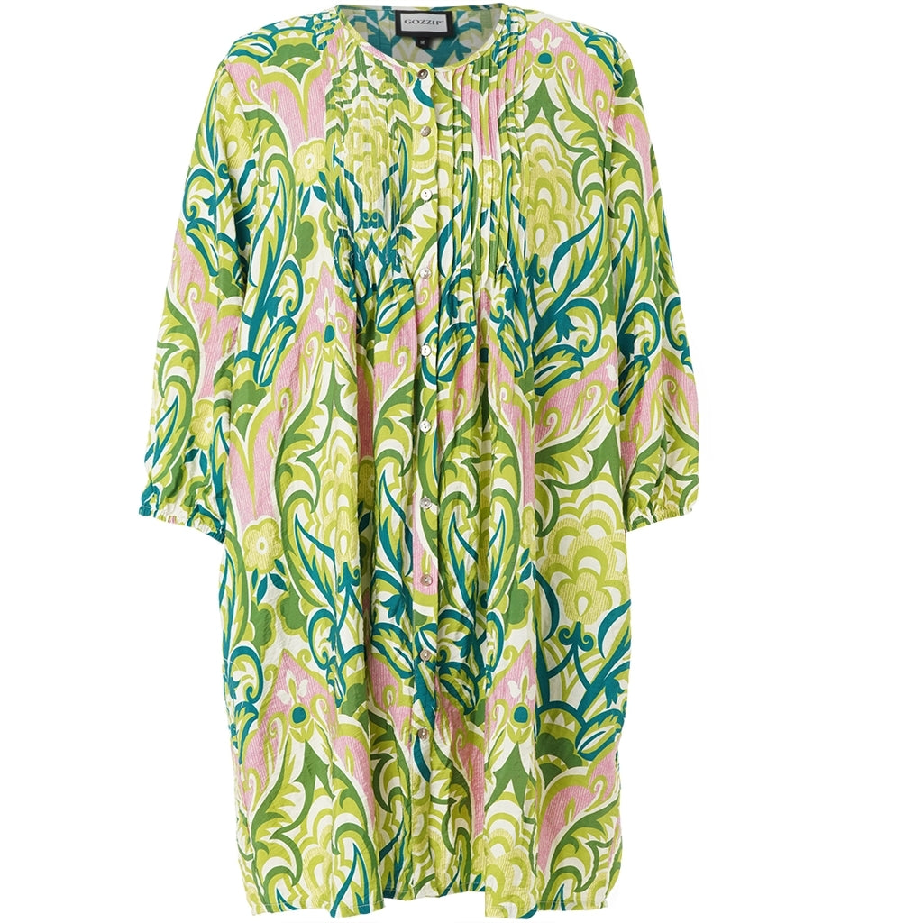 Gozzip Woman GJohanne Shirt Tunic Shirt Tunic Green pink mix