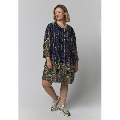Gozzip Woman GJohanne Shirt Tunic Shirt Tunic Blue board print