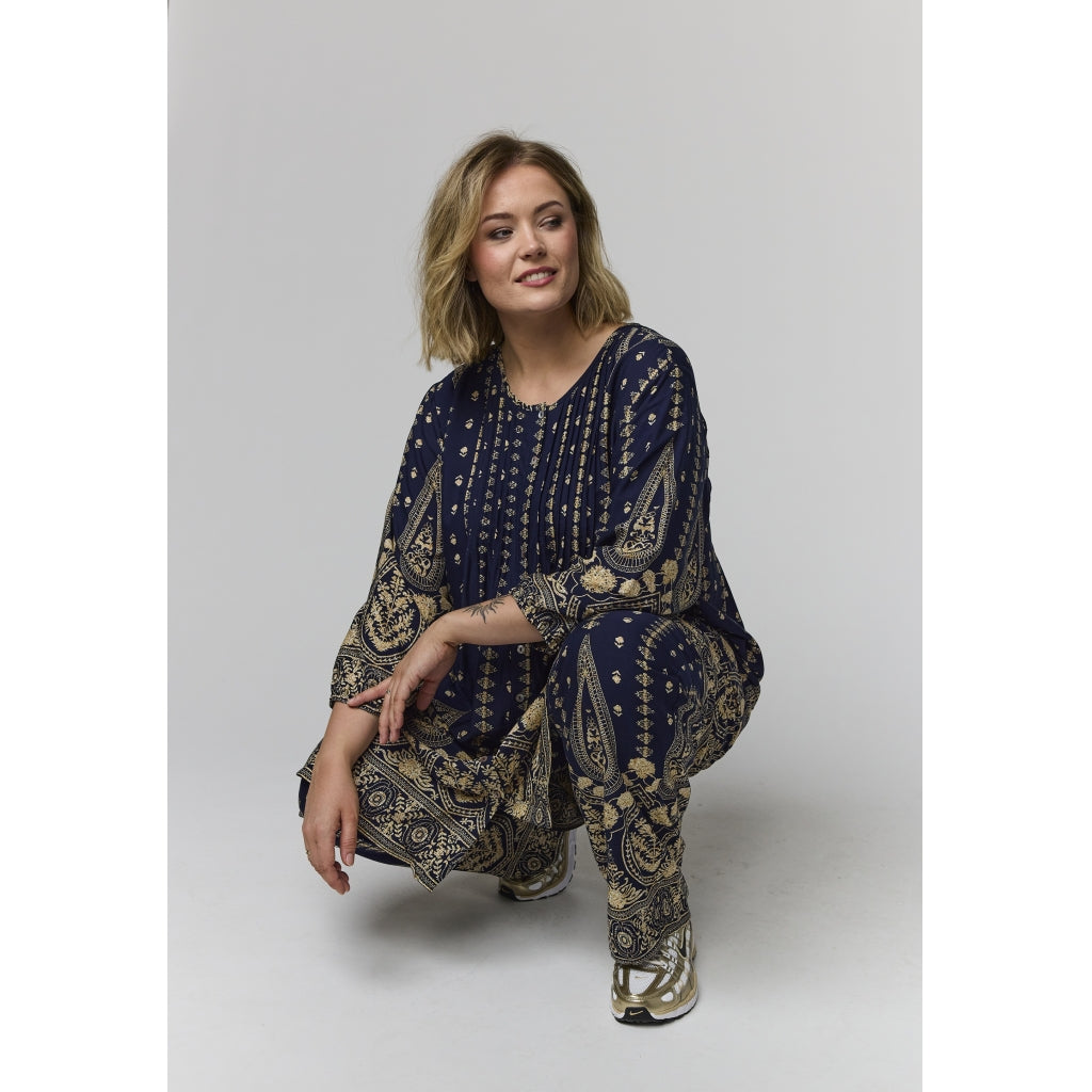 Gozzip Woman GJohanne Shirt Tunic Shirt Tunic Blue board print