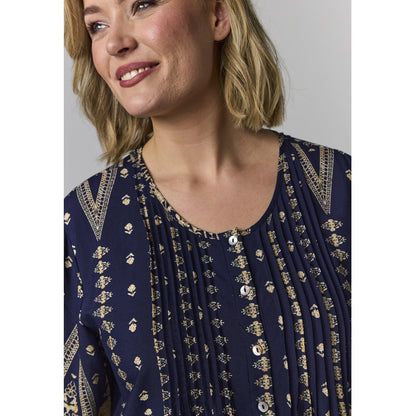 Gozzip Woman GJohanne Shirt Tunic Shirt Tunic Blue board print