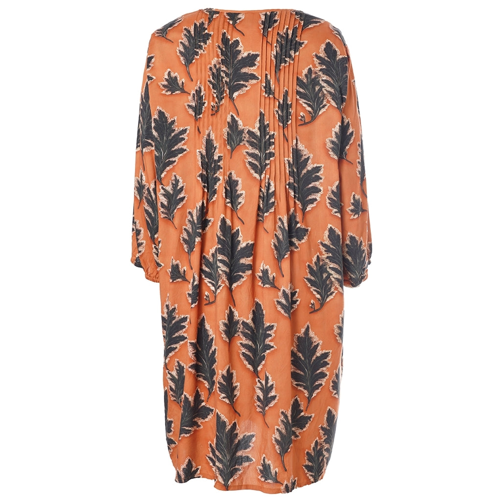 Gozzip Woman GJohanne Shirt Tunic Shirt Tunic Fall orange with black leave