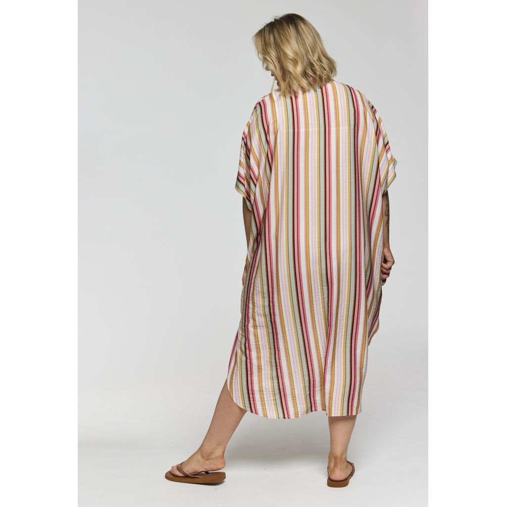 Gozzip Woman GJordan oversize tunic Oversize Tunic Pink Stripes