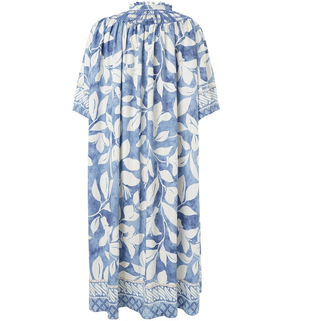 Gozzip Woman GJoy Dress Dress Blue/Off-white board fabric