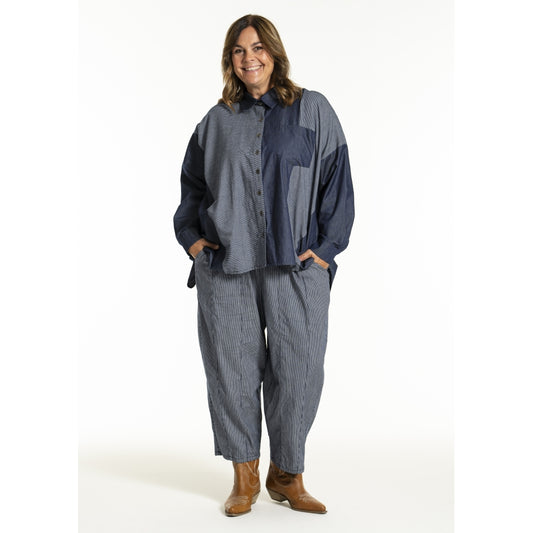 Gozzip Woman GJudit Oversized Shirt Oversize shirt Denim Blue