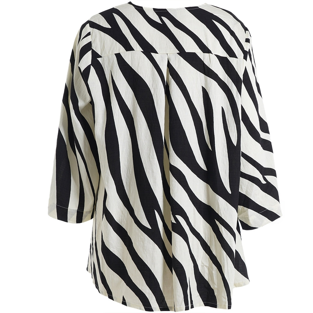 Gozzip Woman GJudy Blouse Blouse Black/Offwhite