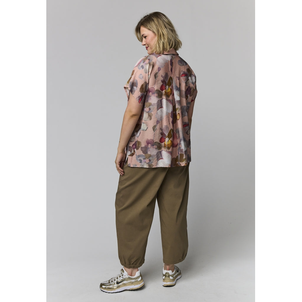 Gozzip Woman GKaisa Blouse Blouse Dusty rose with large flowers