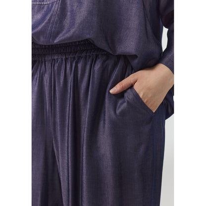 Gozzip Woman GKarina Loose 3/4 pants Loose Pant Purple