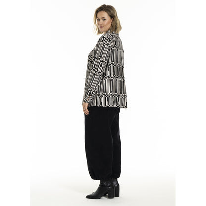 Gozzip Woman GKarina Shirt Shirt Black/Offwhite