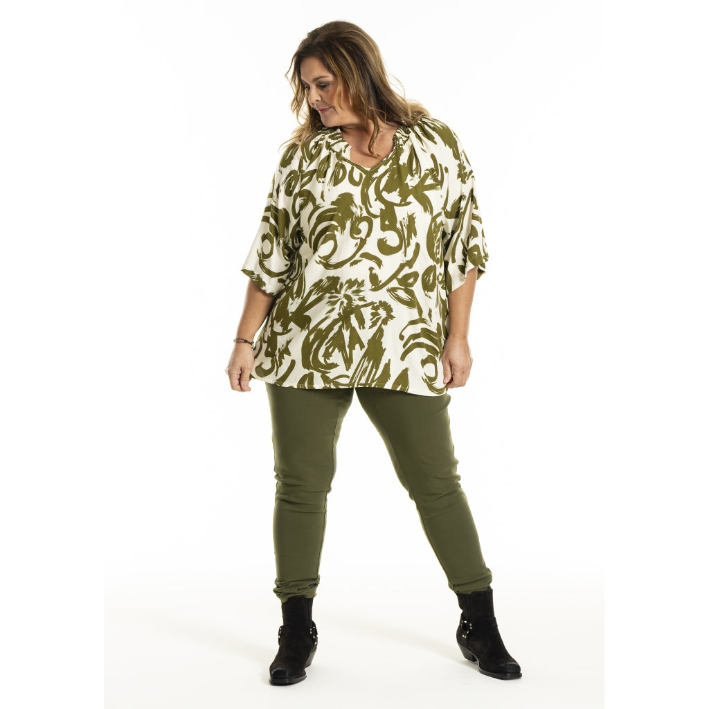 Gozzip Woman GKarna Blouse Blouse Offwhite-olive