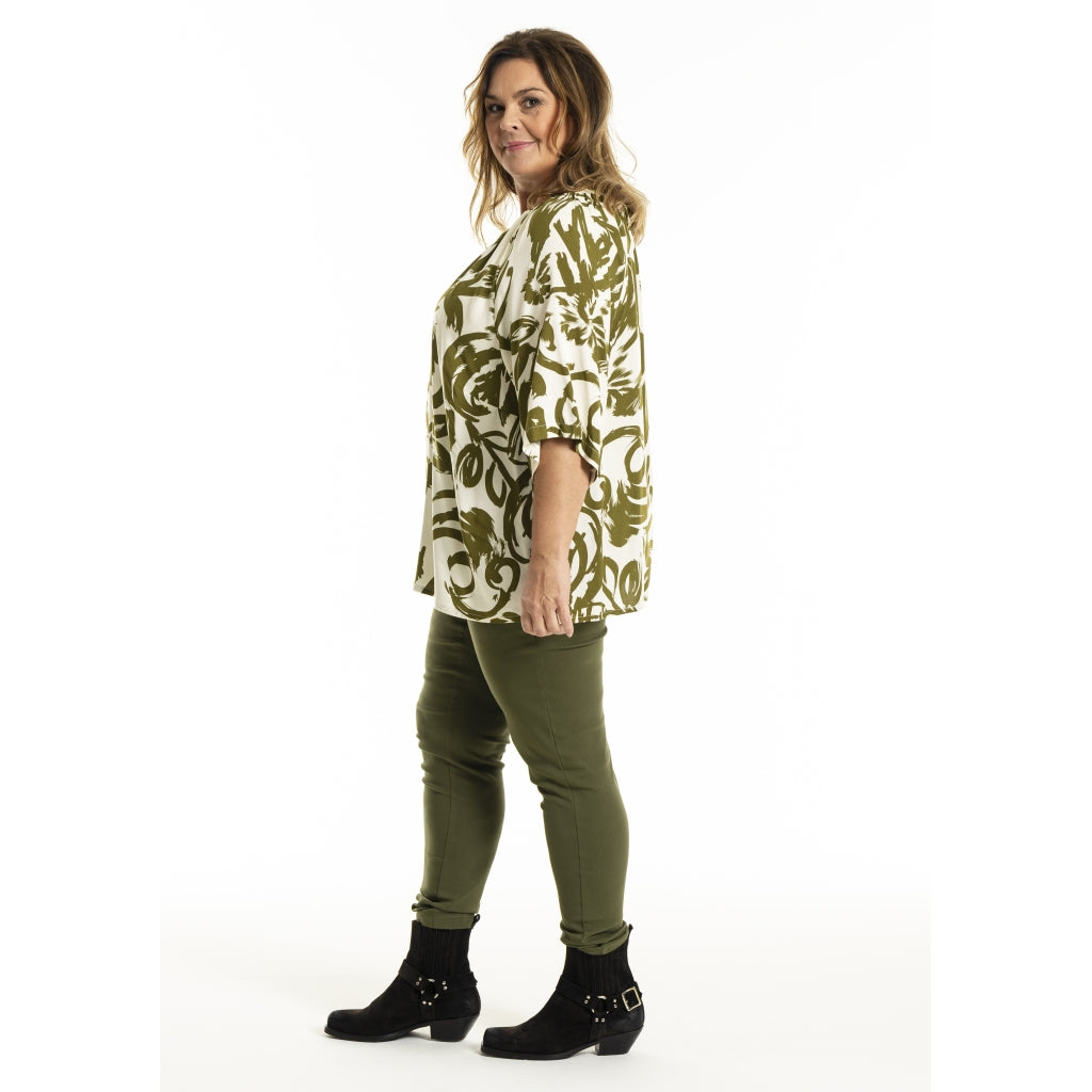 Gozzip Woman GKarna Blouse Blouse Offwhite-olive