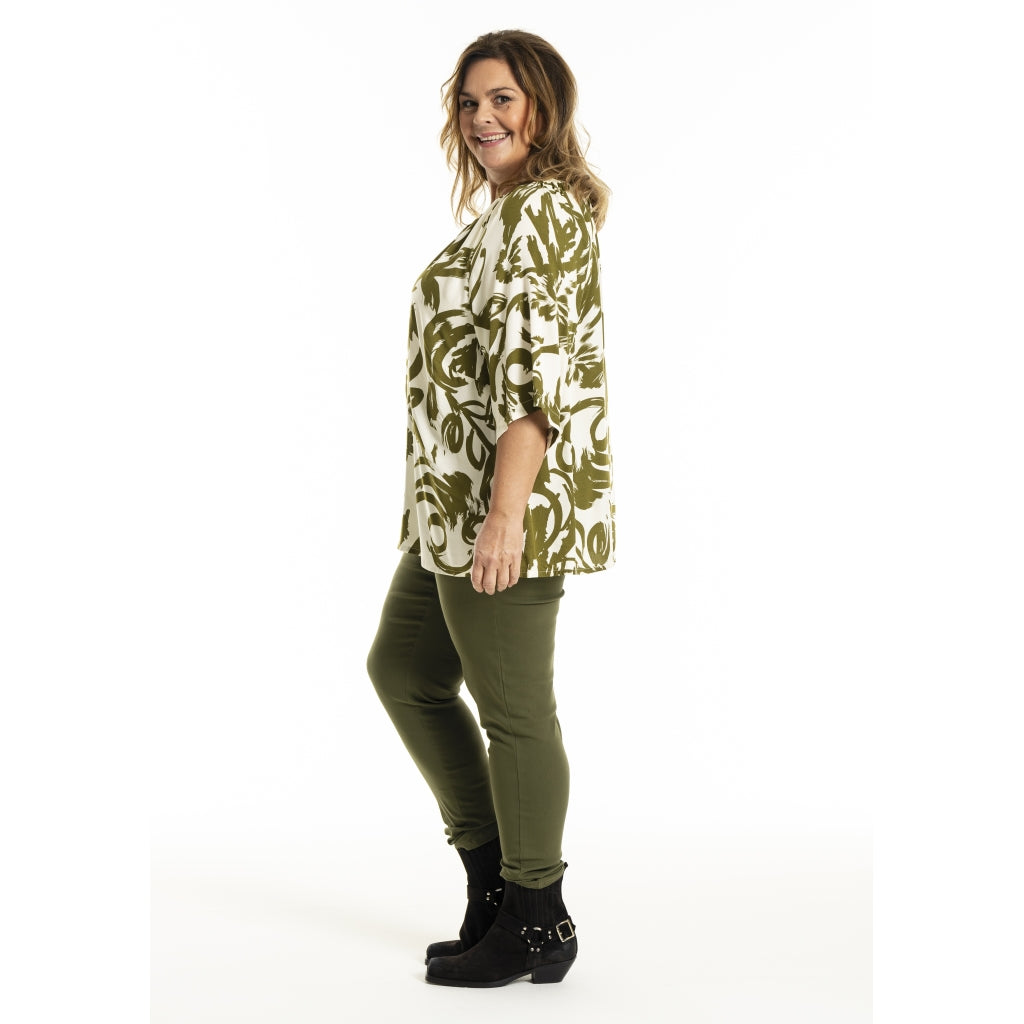 Gozzip Woman GKarna Blouse Blouse Offwhite-olive