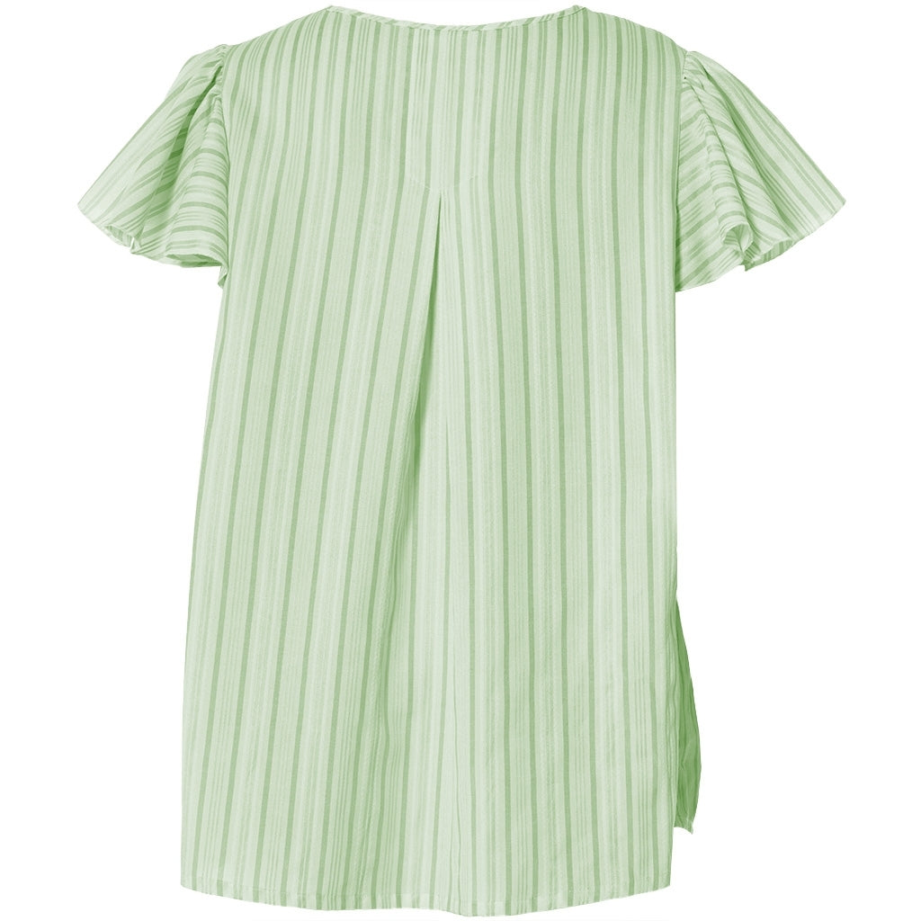 Gozzip Woman GKetti Top Top white with green stripe