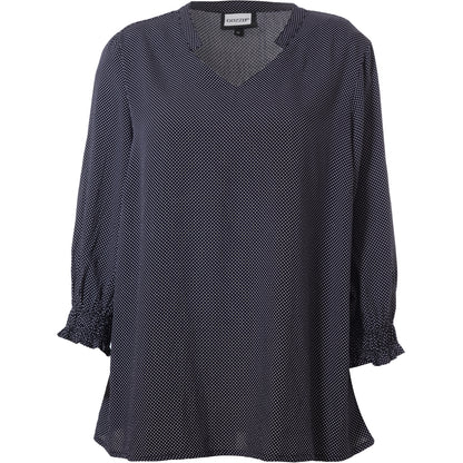 Gozzip Woman GKetty Blouse Blouse Navy w dots