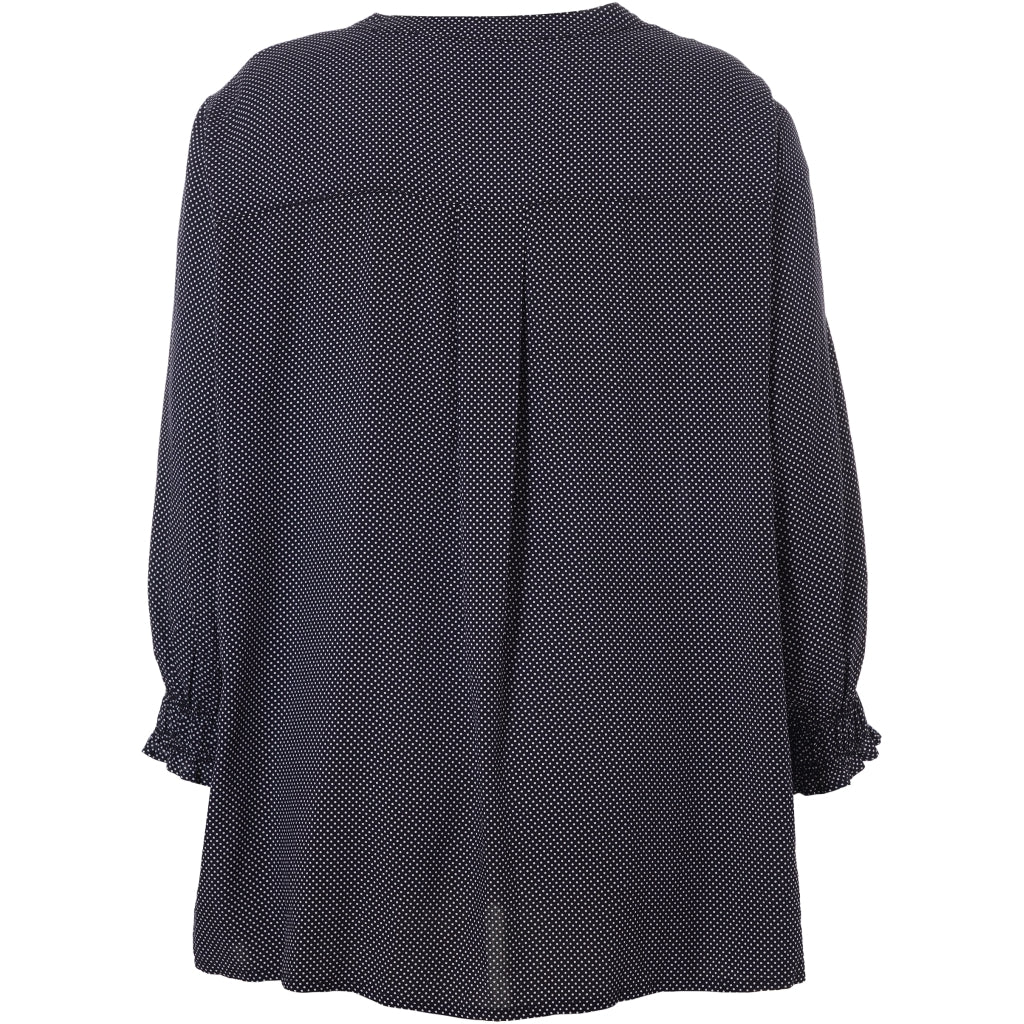 Gozzip Woman GKetty Blouse Blouse Navy w dots