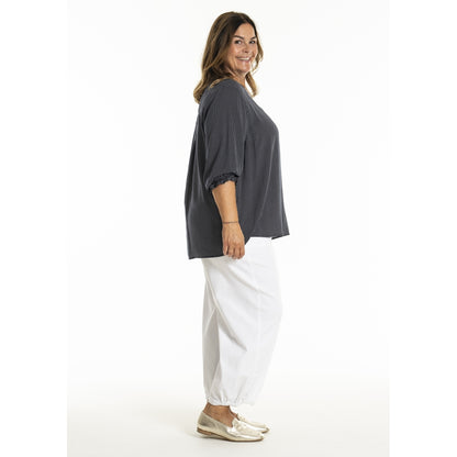 Gozzip Woman GKetty Blouse Blouse Navy w dots