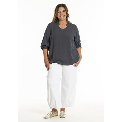 Gozzip Woman GKetty Blouse Blouse Navy w dots