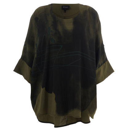 Gozzip Woman GKleo Oversized Blouse Oversize Blouse Olive