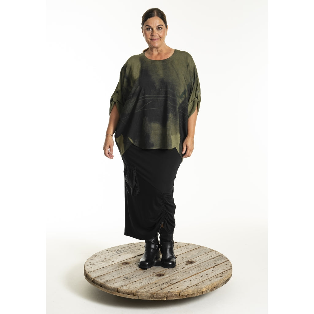 Gozzip Woman GKleo Oversized Blouse Oversize Blouse Olive