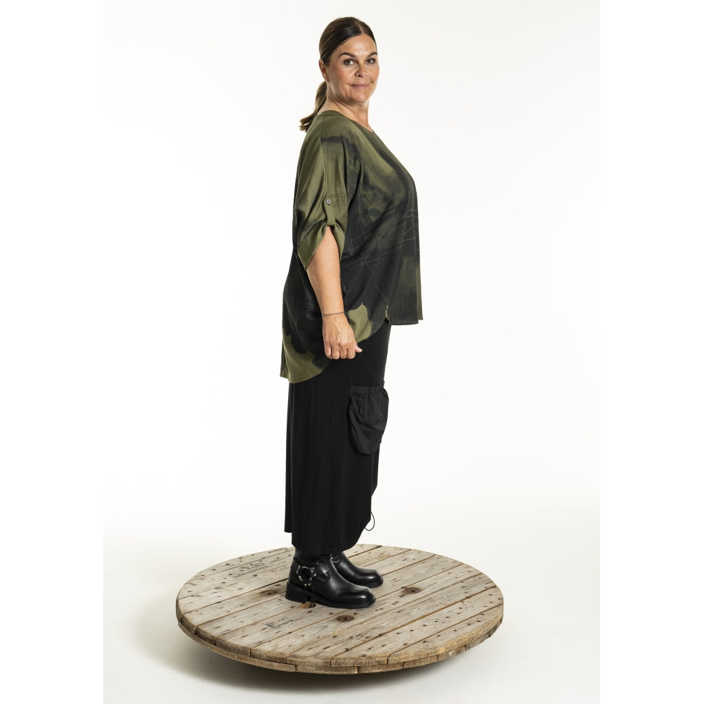 Gozzip Woman GKleo Oversized Blouse Oversize Blouse Olive