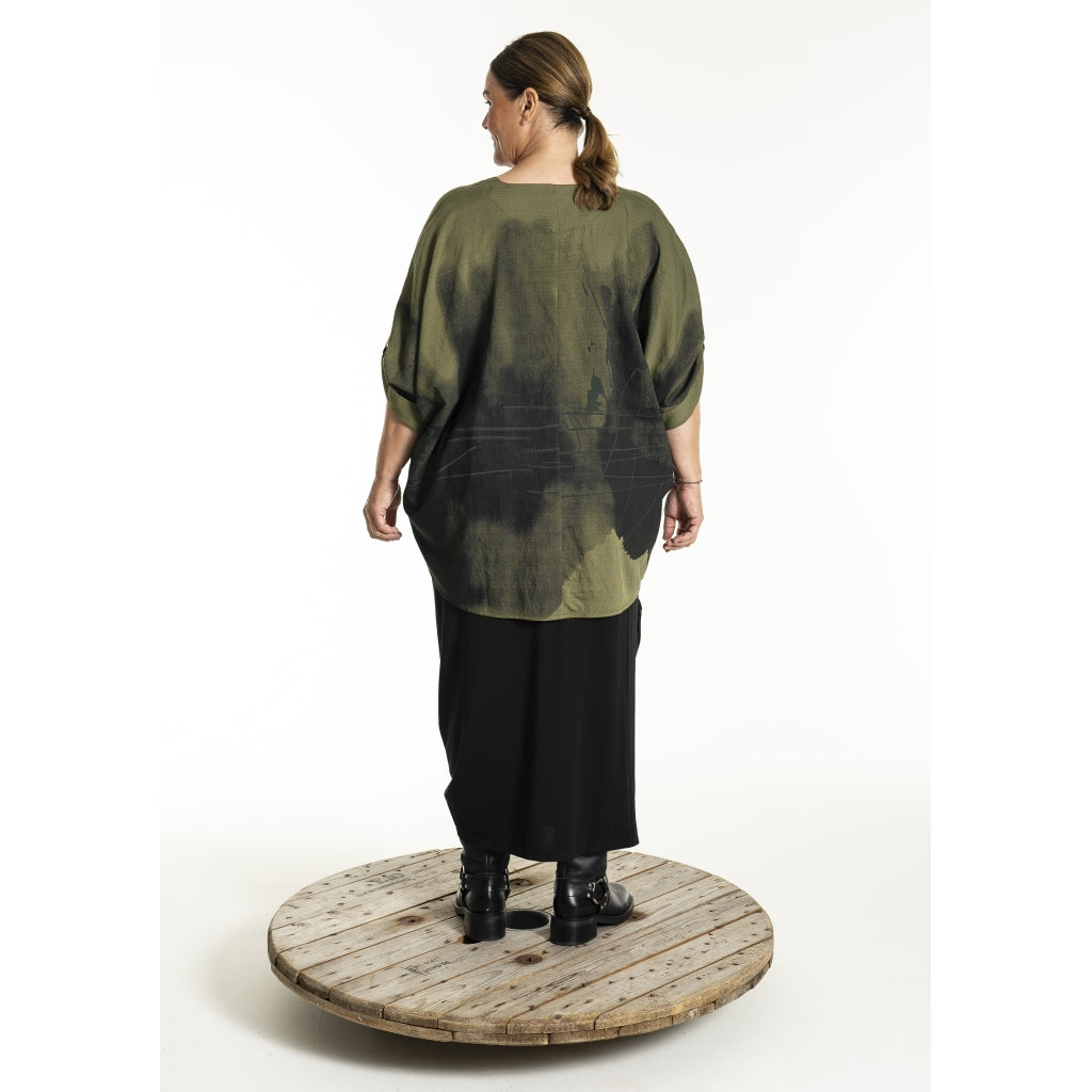 Gozzip Woman GKleo Oversized Blouse Oversize Blouse Olive