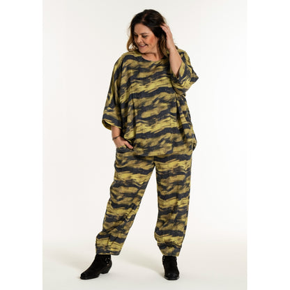 Gozzip Woman GKleo Oversized Blouse Oversize Blouse Golden olive