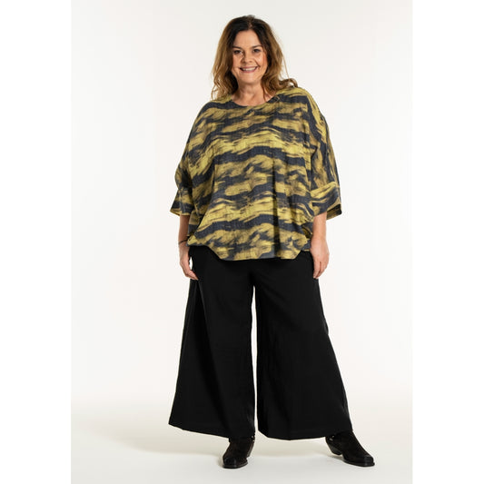 Gozzip Woman GKleo Oversized Blouse Oversize Blouse Golden olive