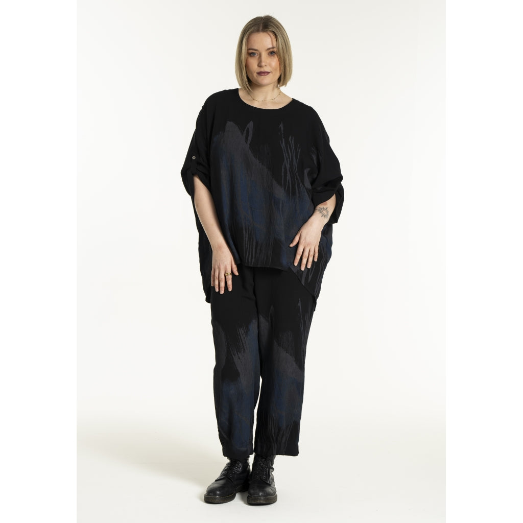 Gozzip Woman GKleo Oversized Blouse Oversize Blouse Black