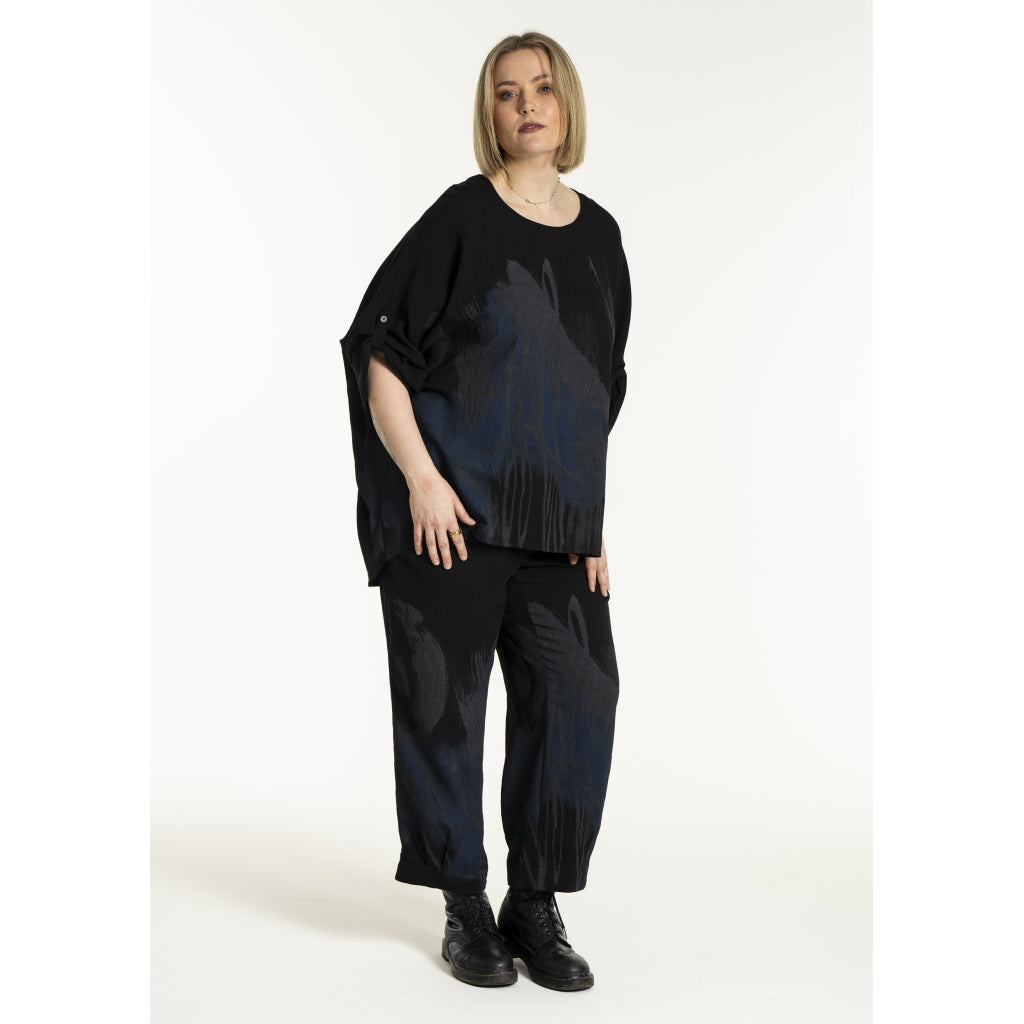 Gozzip Woman GKleo Oversized Blouse Oversize Blouse Black